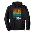 Coquette Bow Baseball Mom Baseball Lovers Hoodie - Trendy Graphic Unisex - T-Shirt, Sweatshirt, Hoodie