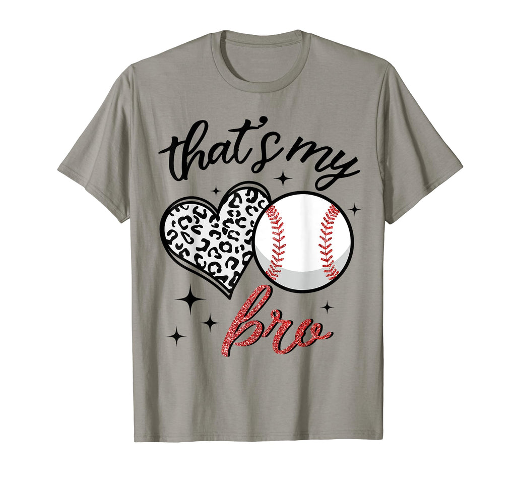 Funny Thats My Bro Leopard Heart T-Shirt - Aesthetic Graphic Unisex - T-Shirt, Sweatshirt, Hoodie