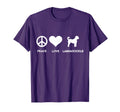 Peace Love Labradoodle T-Shirt - Custom Art Print Men Women - T-Shirt, Sweatshirt, Hoodie