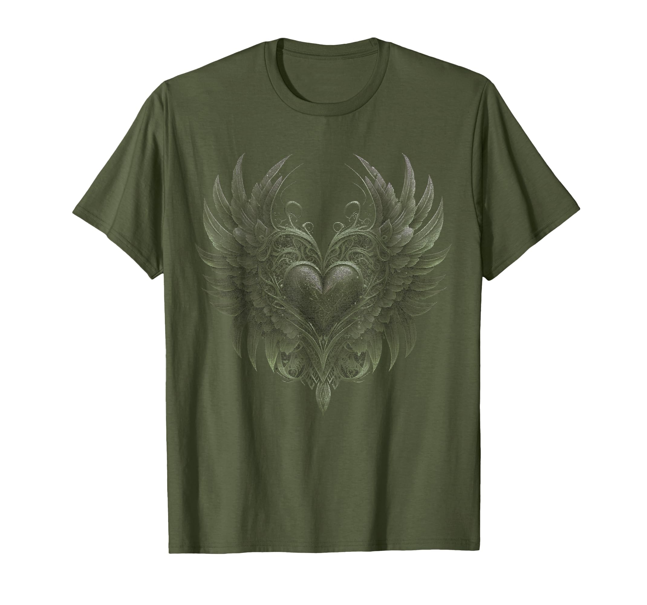 Aesthetic Y2K Fairy Wings Heart T-Shirt - Casual Everyday Wear Men Women - T-Shirt, Sweatshirt, Hoodie