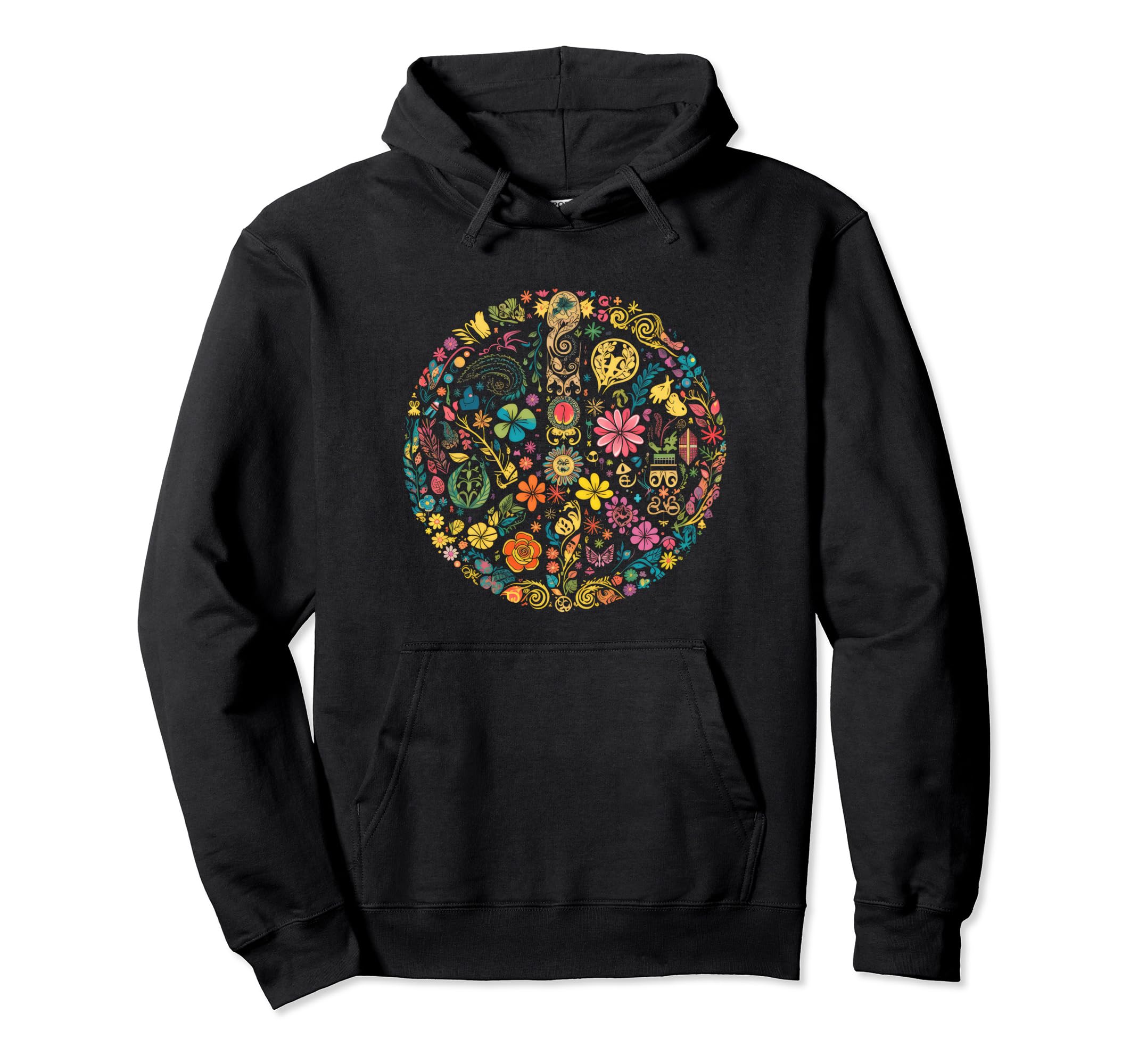 Peace Sign 60S 70S Hippie Boho 657 Hoodie - Graphic Print for Adults - T-Shirt, Sweatshirt, Hoodie