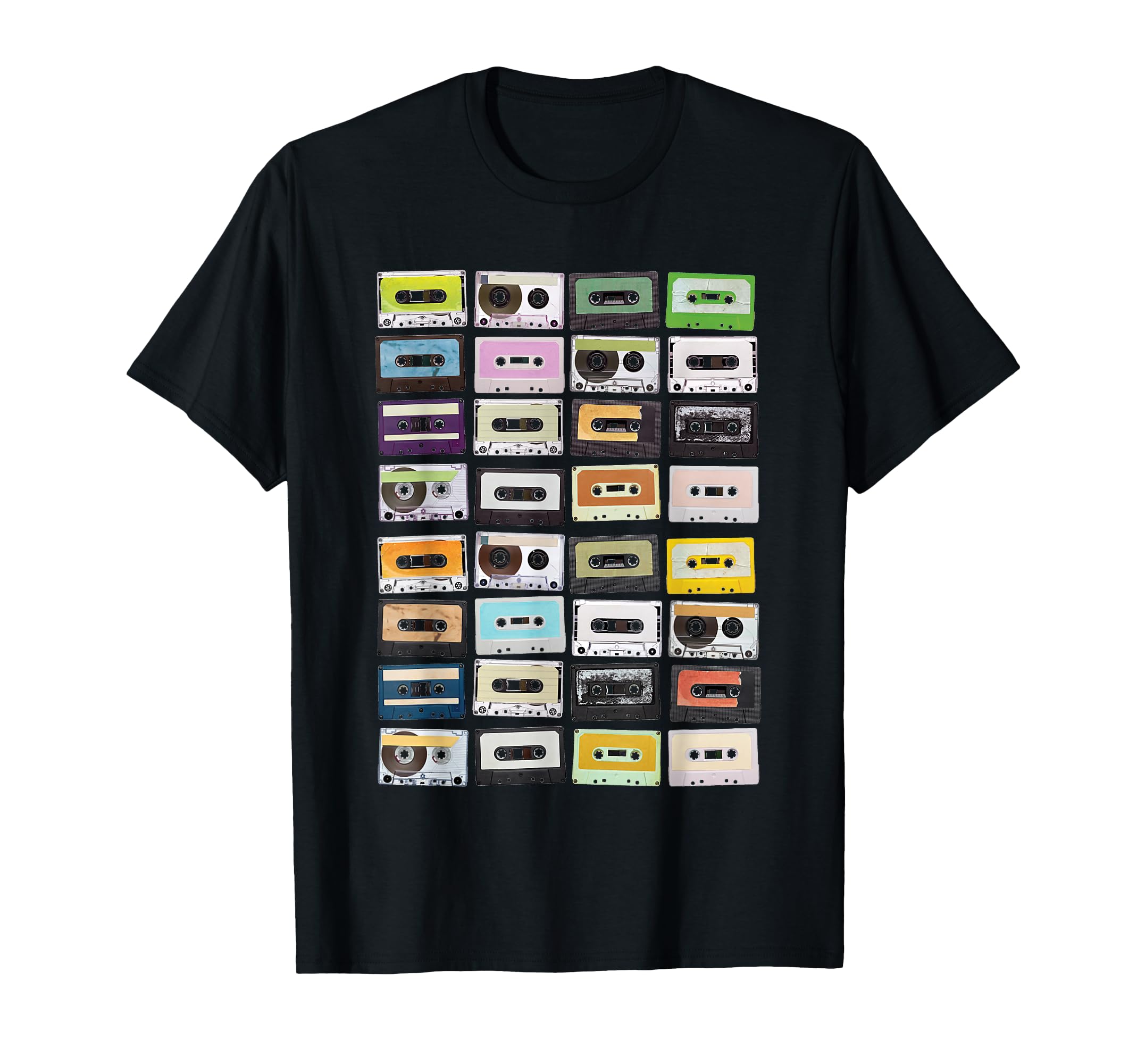 Cassette Tapes Mixtapes 1980S Music T-Shirt - Custom Art Print Men Women - T-Shirt, Sweatshirt, Hoodie