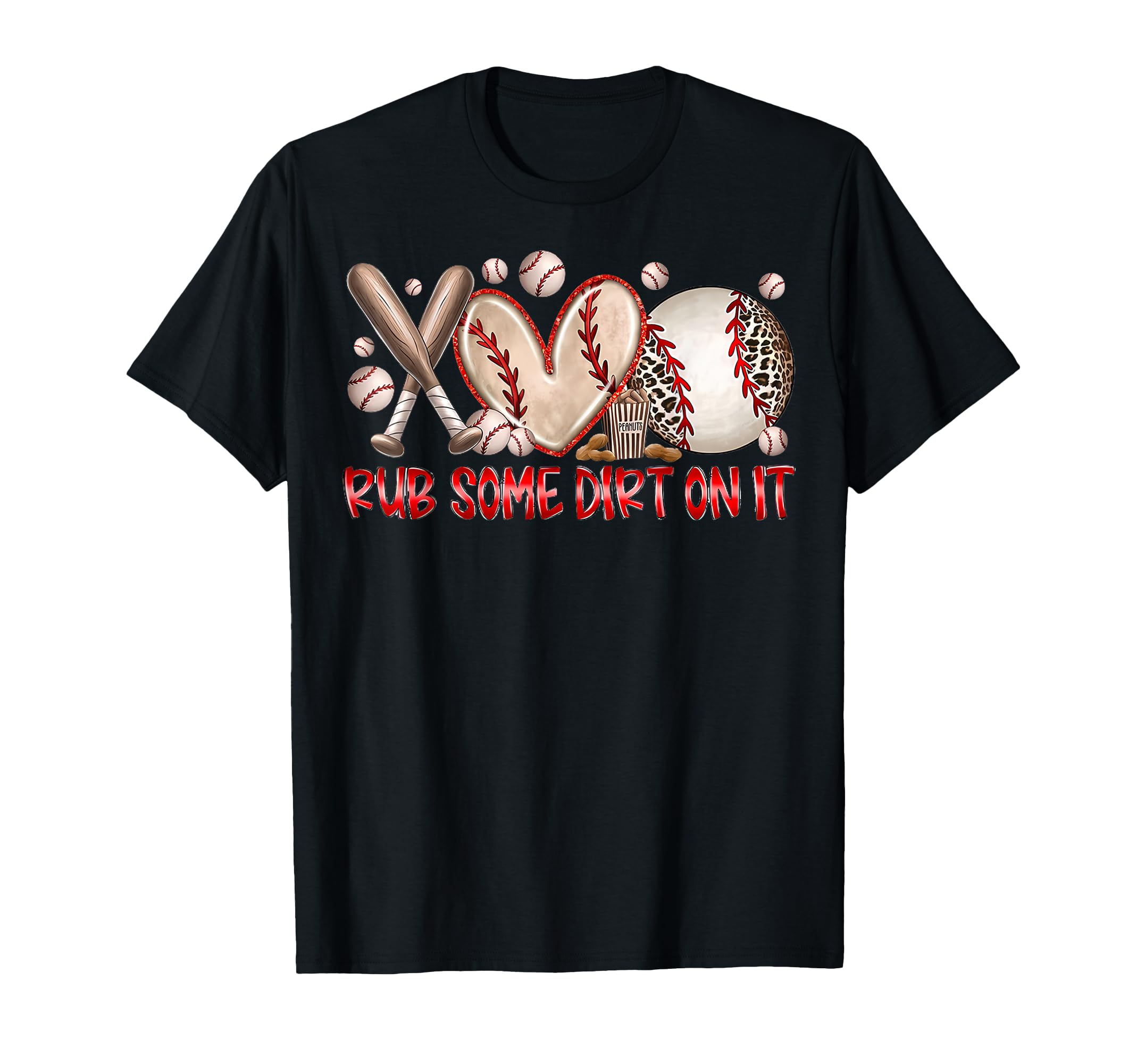 Rub Some Dirt It Baseball Mom Western T-Shirt - Graphic Print for Adults - T-Shirt, Sweatshirt, Hoodie