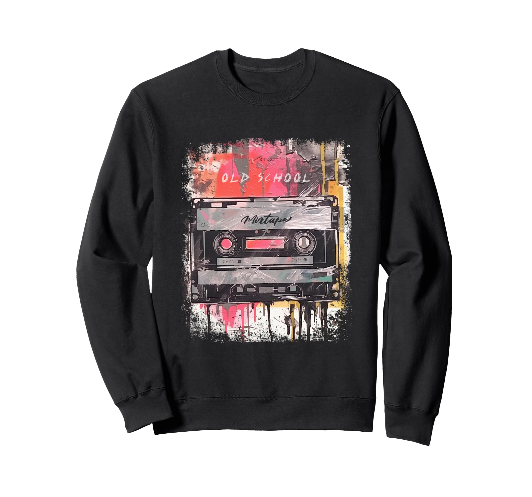 Y2K Streetwear Old School Music Sweatshirt - Fun Novelty Design for Adults - T-Shirt, Sweatshirt, Hoodie