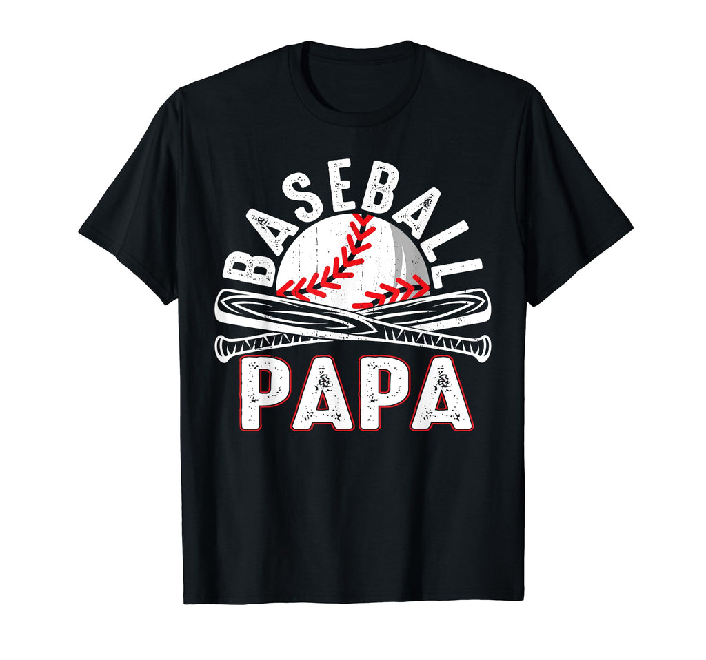 Baseball Papa Fathers Day Baseball Grandpa T-Shirt - Trendy Graphic Unisex - T-Shirt, Sweatshirt, Hoodie