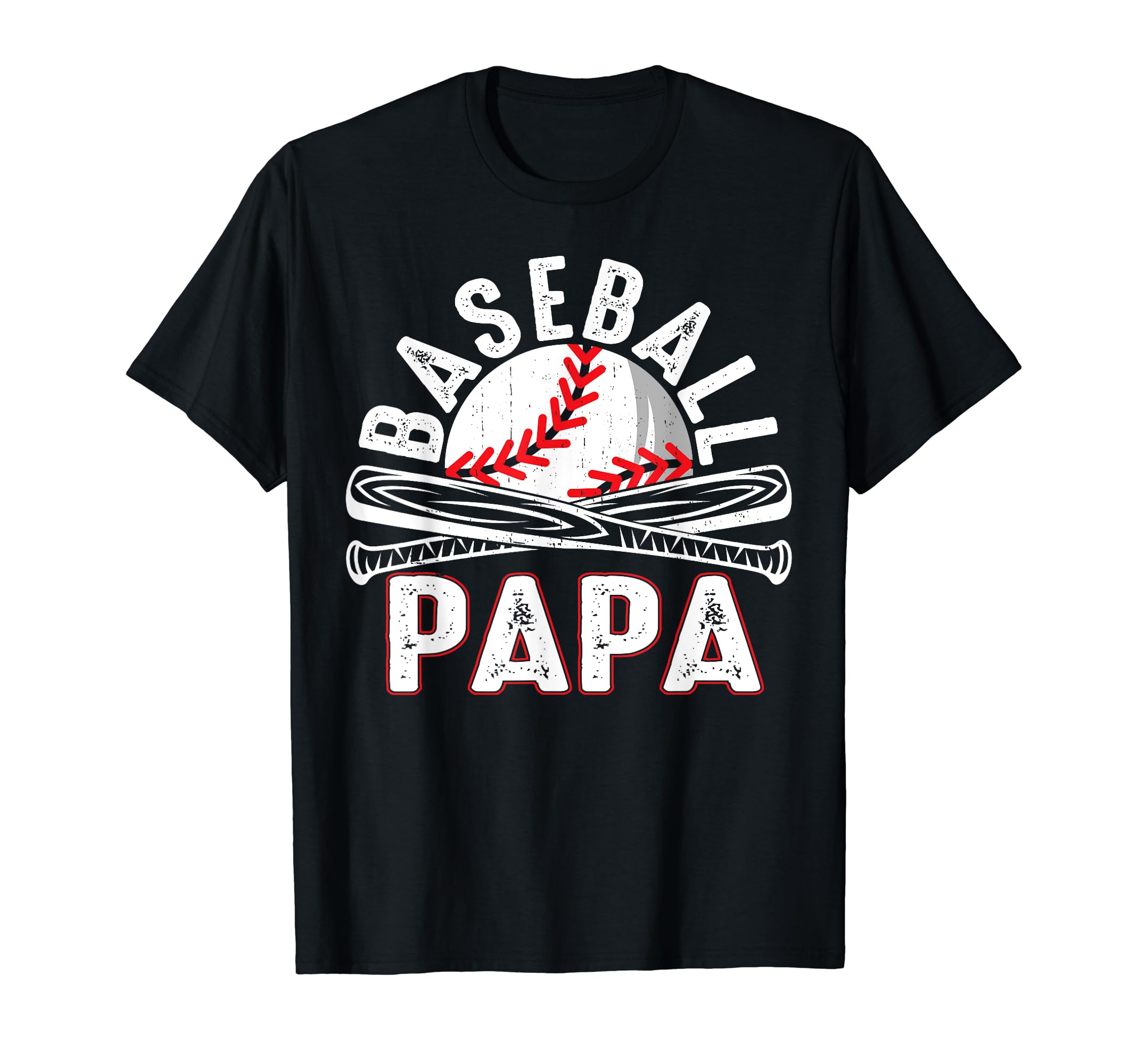Baseball Papa Fathers Day Baseball Grandpa T-Shirt - Trendy Graphic Unisex - T-Shirt, Sweatshirt, Hoodie