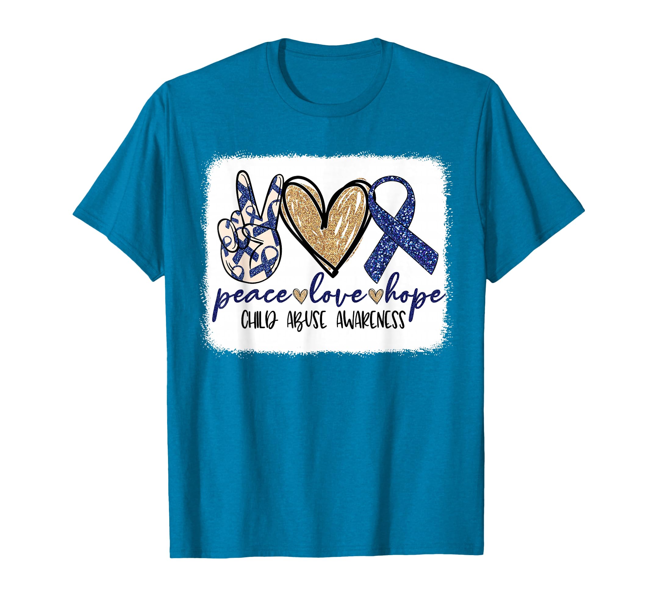 Peace Love Hope Pinwheel Blue Child T-Shirt - Minimalist Print for Adults - T-Shirt, Sweatshirt, Hoodie