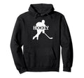 Ice Hockey Player Distressed Hoodie - Fun Novelty Design Men Women - T-Shirt, Sweatshirt, Hoodie