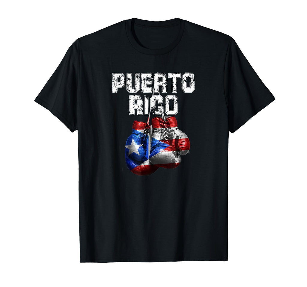 Puerto Rico Pride Boxing Gloves T-Shirt - Streetwear Style Men Women - T-Shirt, Sweatshirt, Hoodie