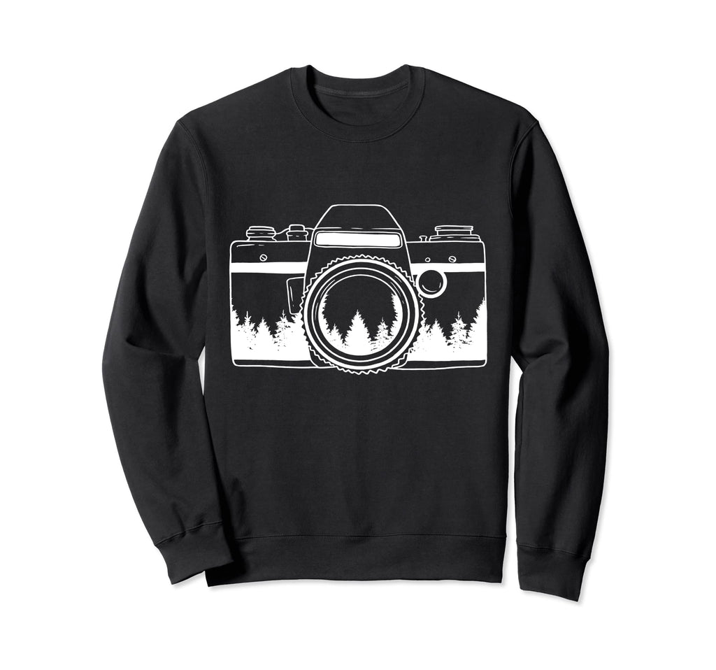 Photographer Camera Trees Nature Sweatshirt - Novelty Apparel Men Women - T-Shirt, Sweatshirt, Hoodie