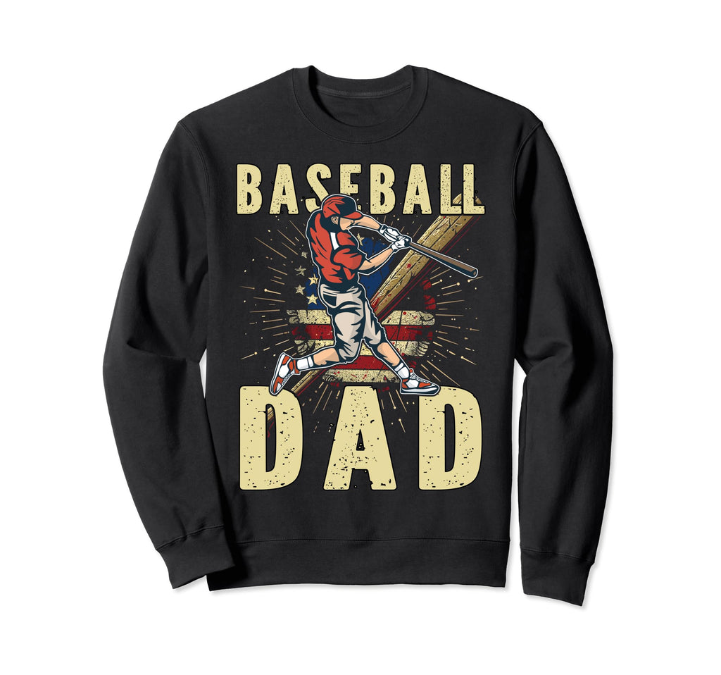 Baseball Dad Fathers Day Love Sweatshirt - Fun Novelty Design for Adults - T-Shirt, Sweatshirt, Hoodie
