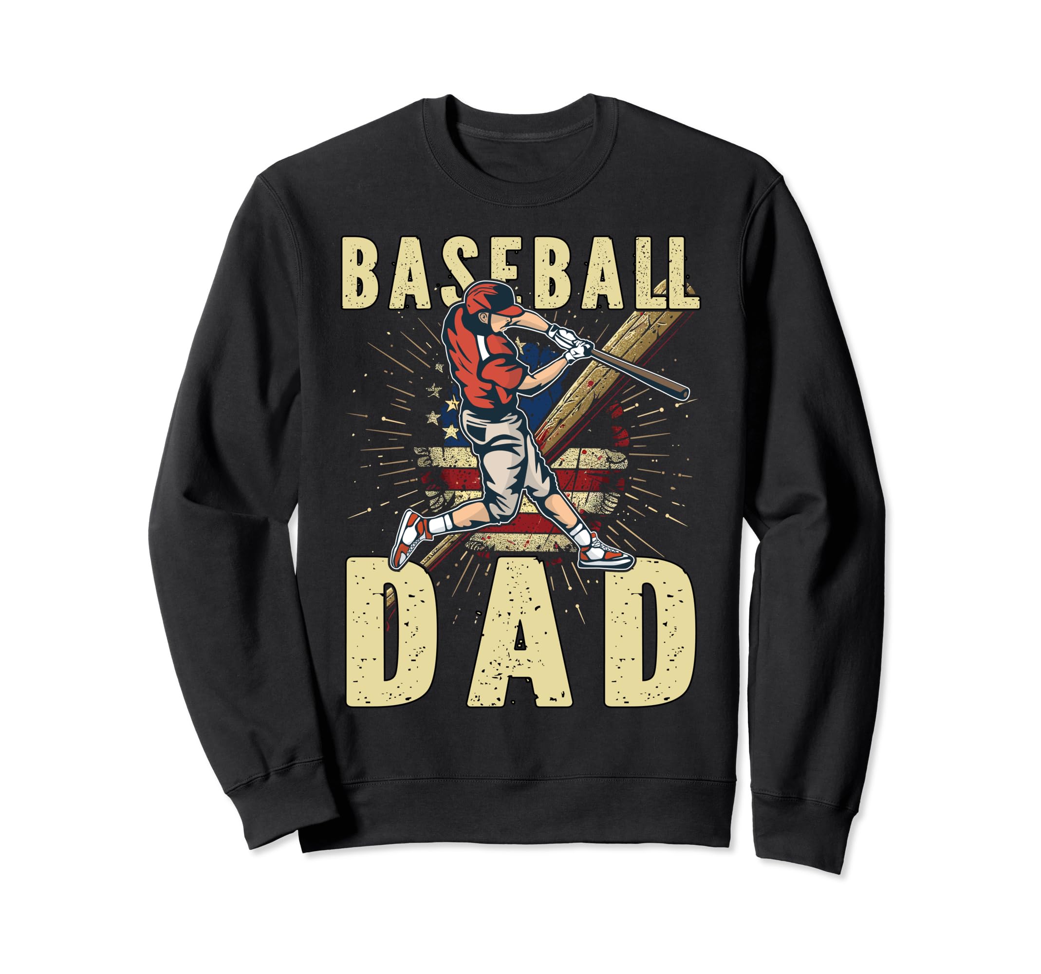 Baseball Dad Fathers Day Love Sweatshirt - Fun Novelty Design for Adults - T-Shirt, Sweatshirt, Hoodie
