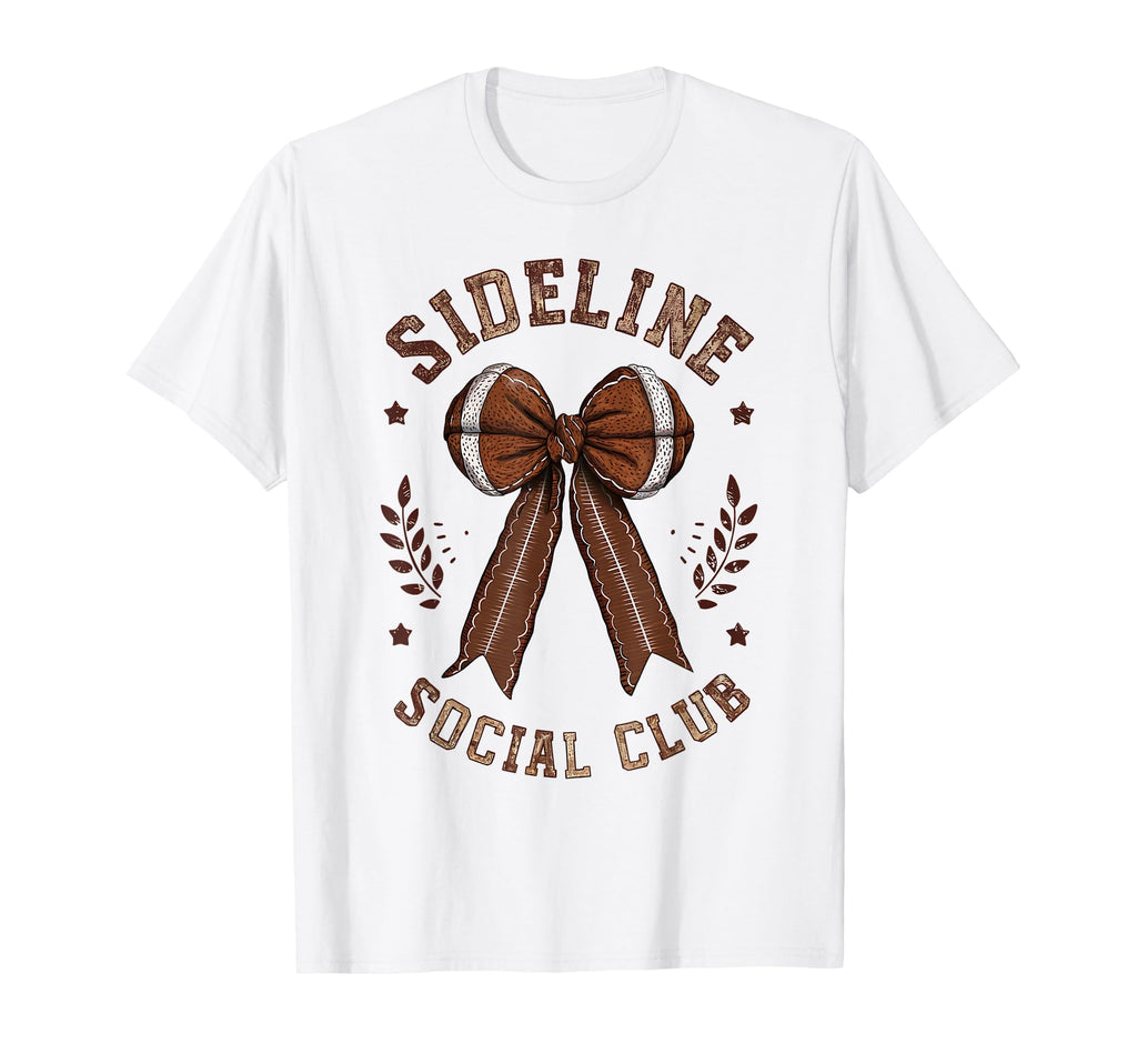 Womens Moms Coquette Bow Football Lover T-Shirt - Unique Graphic Men Women - T-Shirt, Sweatshirt, Hoodie