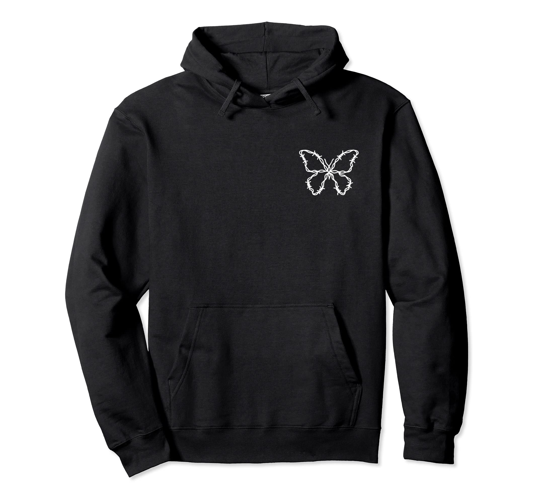 Trendy Y2K Butterfly Grunge Streetwear Hoodie - Aesthetic Graphic Unisex - T-Shirt, Sweatshirt, Hoodie