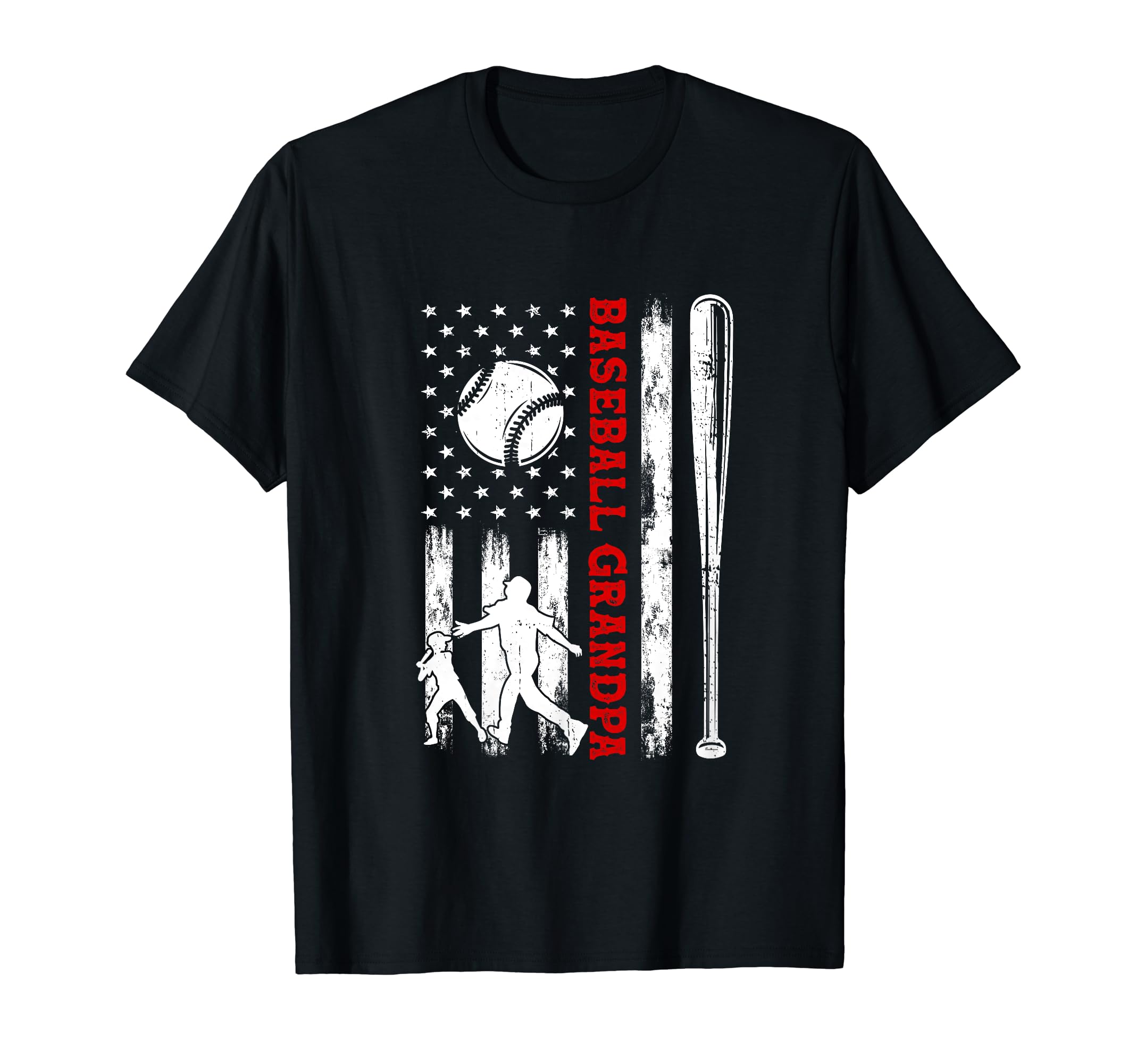 Distressed Usa American Flag Baseball T-Shirt - Custom Art Print Unisex - T-Shirt, Sweatshirt, Hoodie