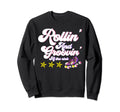 Roller Skates Rollin And Groovin Sweatshirt - Custom Art Print for Adults - T-Shirt, Sweatshirt, Hoodie