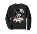 Japanese Goth Hannya Oni Mask Sweatshirt - Casual Everyday Wear Men Women - T-Shirt, Sweatshirt, Hoodie