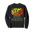 Bird Nerd Distressed Bird Watcher Sweatshirt - Graphic Print for Adults - T-Shirt, Sweatshirt, Hoodie