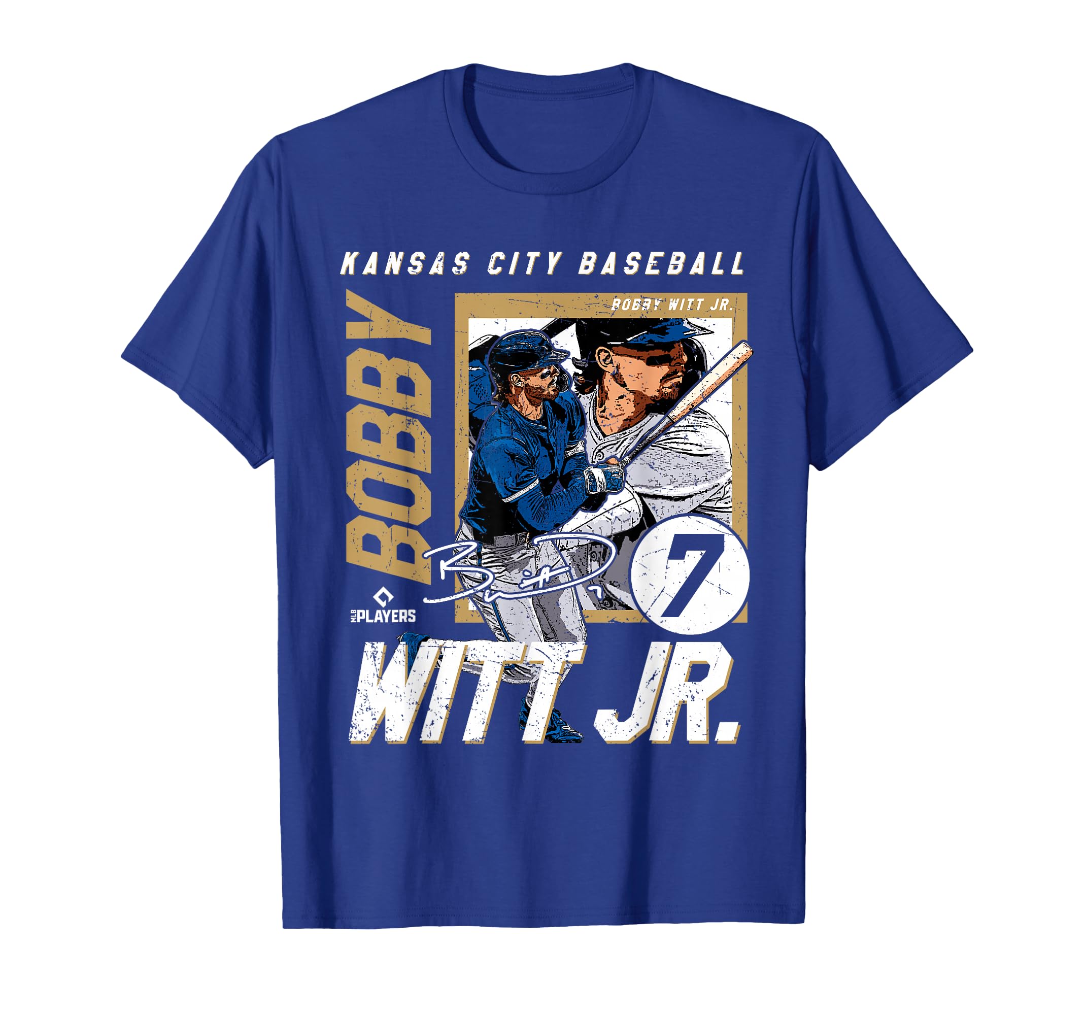 Bobby Witt Jr Kansas Mlb Baseball T-Shirt - Custom Art Print Men Women - T-Shirt, Sweatshirt, Hoodie