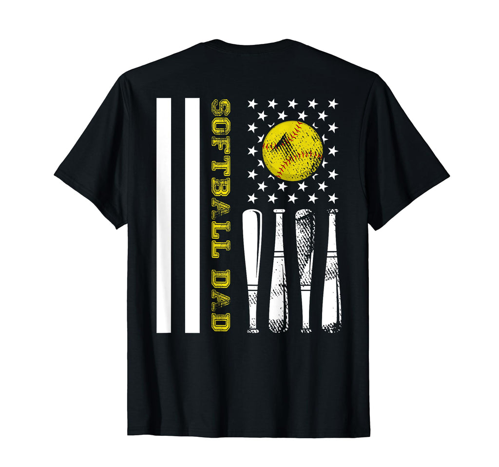Softball Dad Baseball Player Lover Usa T-Shirt - Graphic Print for Adults - T-Shirt, Sweatshirt, Hoodie