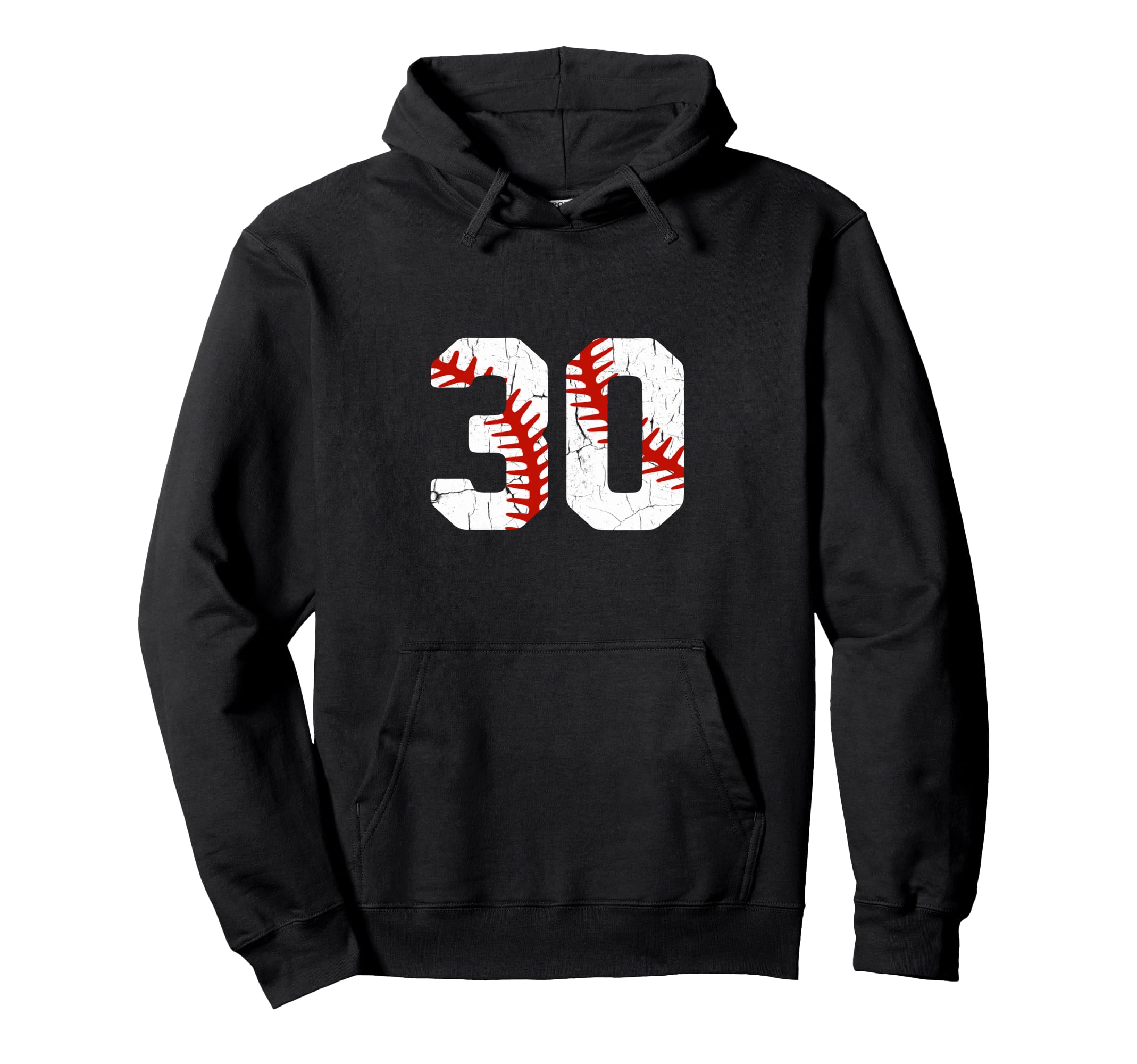 Baseball Player Jersey Number 30 30 Hoodie - Streetwear Style for Adults - T-Shirt, Sweatshirt, Hoodie