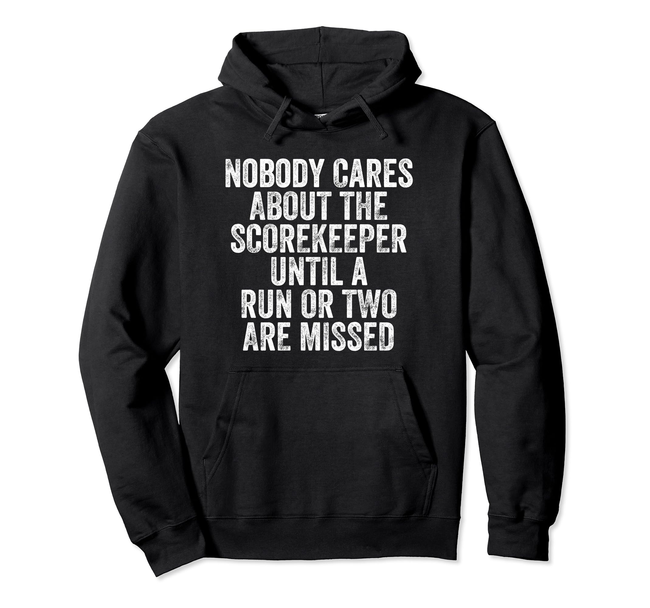 Funny Baseball Lovers Scorekeeper Hoodie - Novelty Apparel for Adults - T-Shirt, Sweatshirt, Hoodie