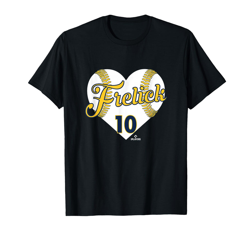Baseball Heart Sal Frelick Milwaukee T-Shirt - Unique Graphic Unisex - T-Shirt, Sweatshirt, Hoodie