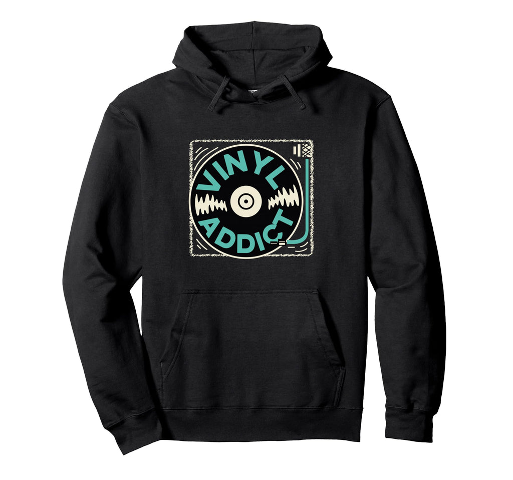 Vinyl Record Player Vinyl Hoodie - Graphic Print Unisex - T-Shirt, Sweatshirt, Hoodie