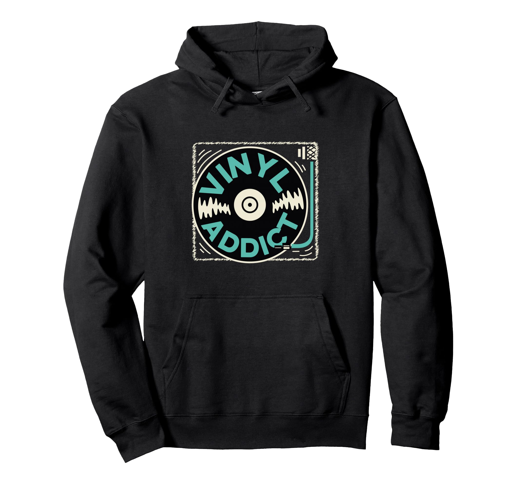 Vinyl Record Player Vinyl Hoodie - Graphic Print Unisex - T-Shirt, Sweatshirt, Hoodie