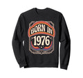Born 1976 Seventies Rainbow Stars Fun Sweatshirt - Minimalist Print Unisex - T-Shirt, Sweatshirt, Hoodie