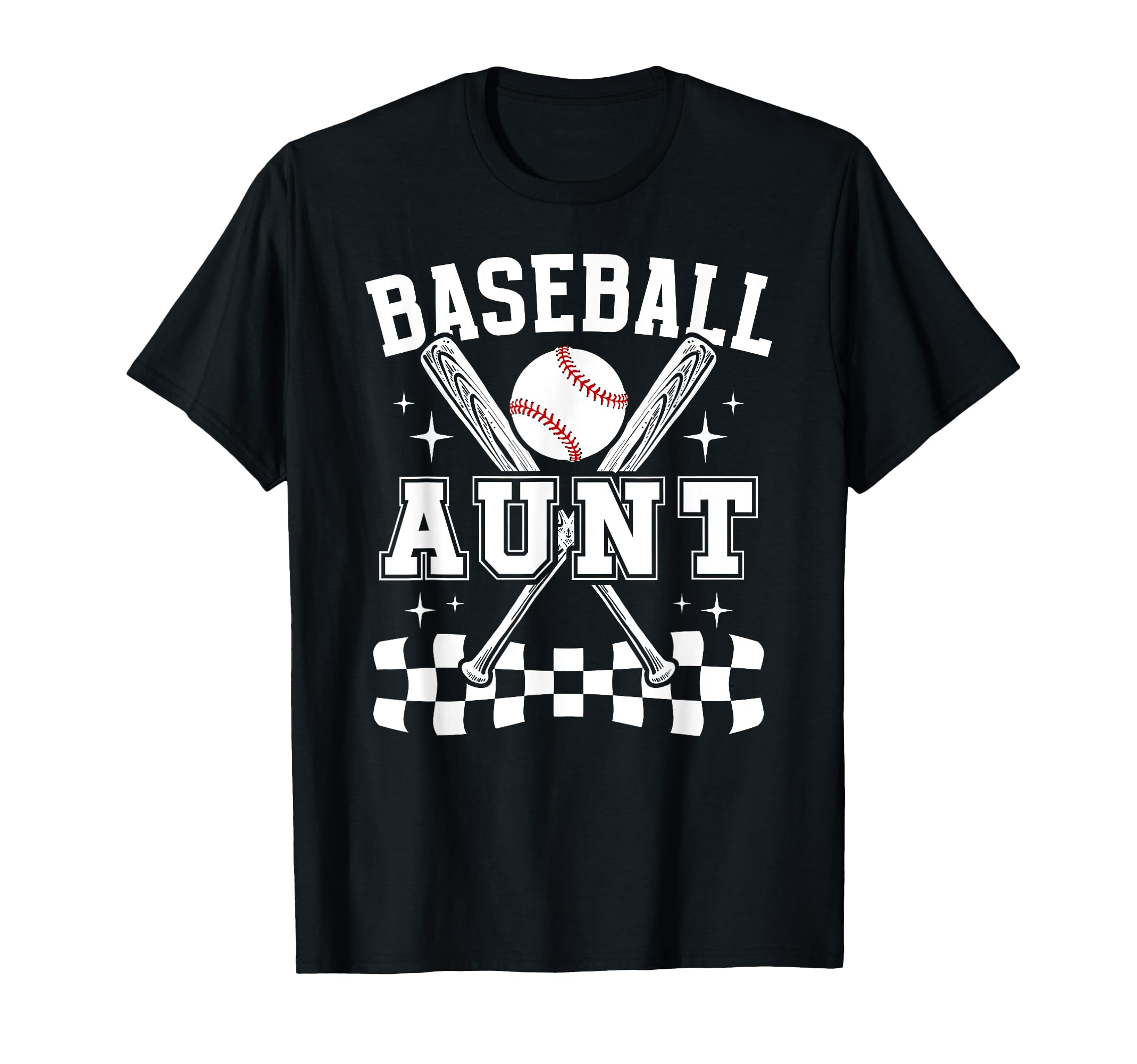 Baseball Aunt Baseball Player Auntie T-Shirt - Novelty Apparel for Adults - T-Shirt, Sweatshirt, Hoodie