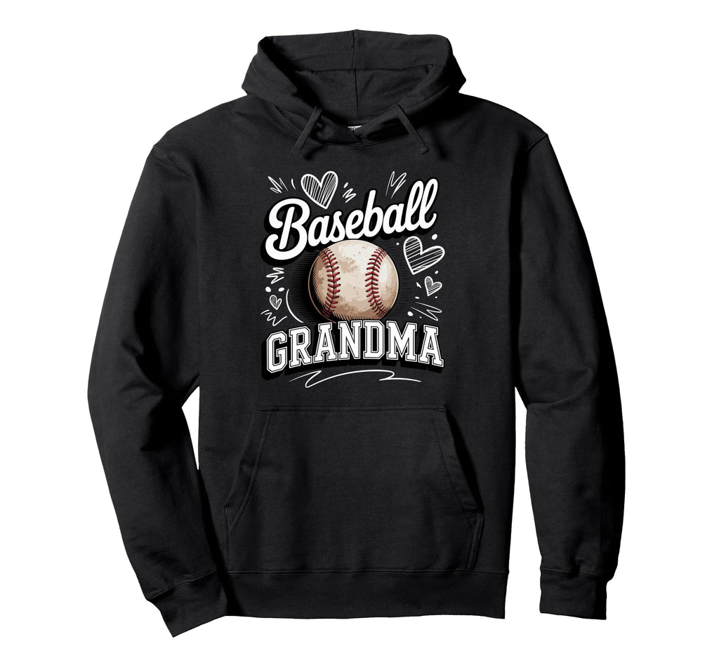 Baseball Grandma Proud Senior League Fan Hoodie - Aesthetic Graphic Unisex - T-Shirt, Sweatshirt, Hoodie