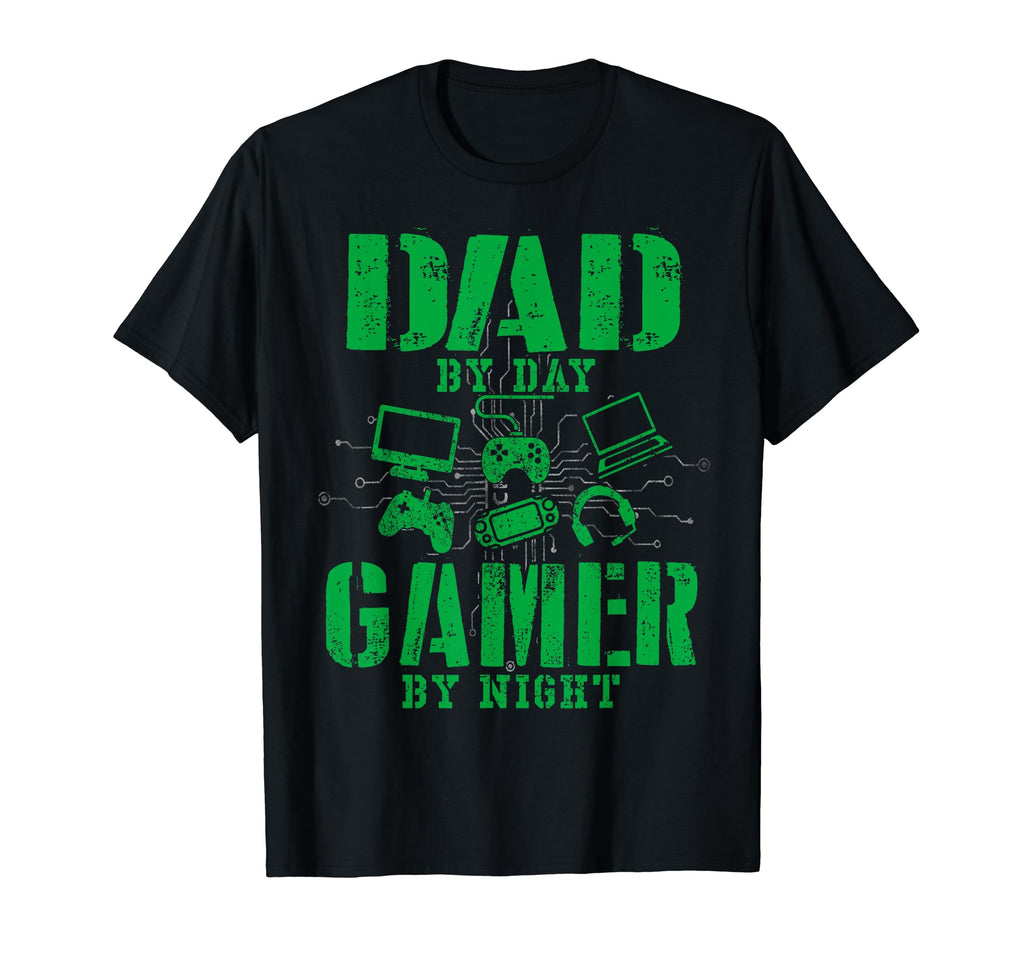 Funny Fathers Day Dad Day Gamer Night T-Shirt - Minimalist Print Unisex - T-Shirt, Sweatshirt, Hoodie