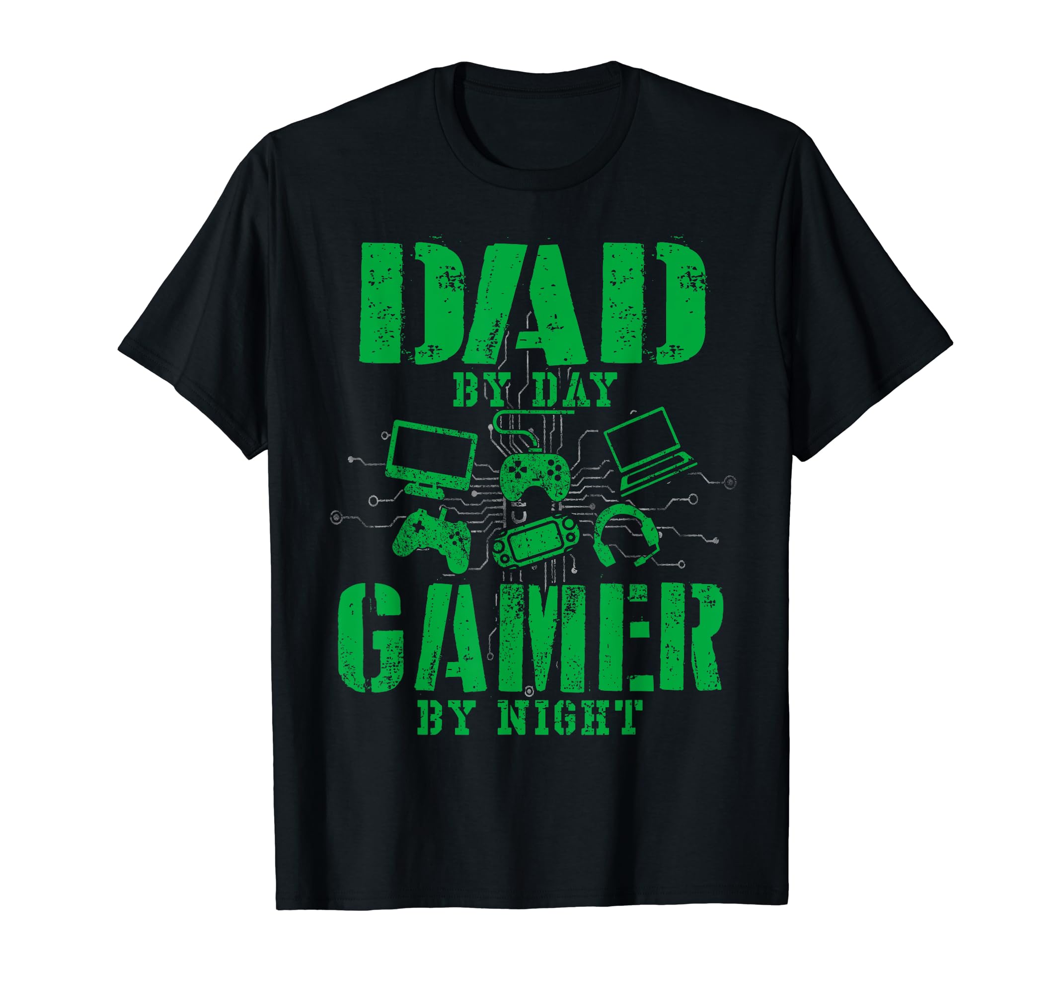 Funny Fathers Day Dad Day Gamer Night T-Shirt - Minimalist Print Unisex - T-Shirt, Sweatshirt, Hoodie