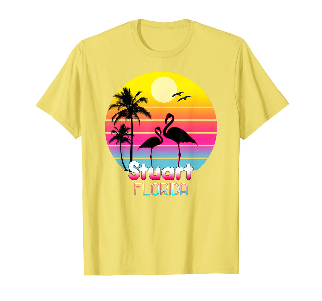 Stuart Florida Fl Summer Sunset Seagulls T-Shirt - Custom Art Print Unisex - T-Shirt, Sweatshirt, Hoodie