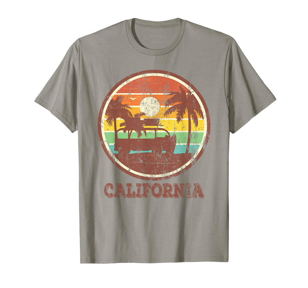 Surf Sunset Van Surfer Distressed Surfing T-Shirt - Trendy Graphic Unisex - T-Shirt, Sweatshirt, Hoodie