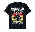 Monster Truck Are My Jam Sunset Engines T-Shirt - Unique Graphic Unisex - T-Shirt, Sweatshirt, Hoodie