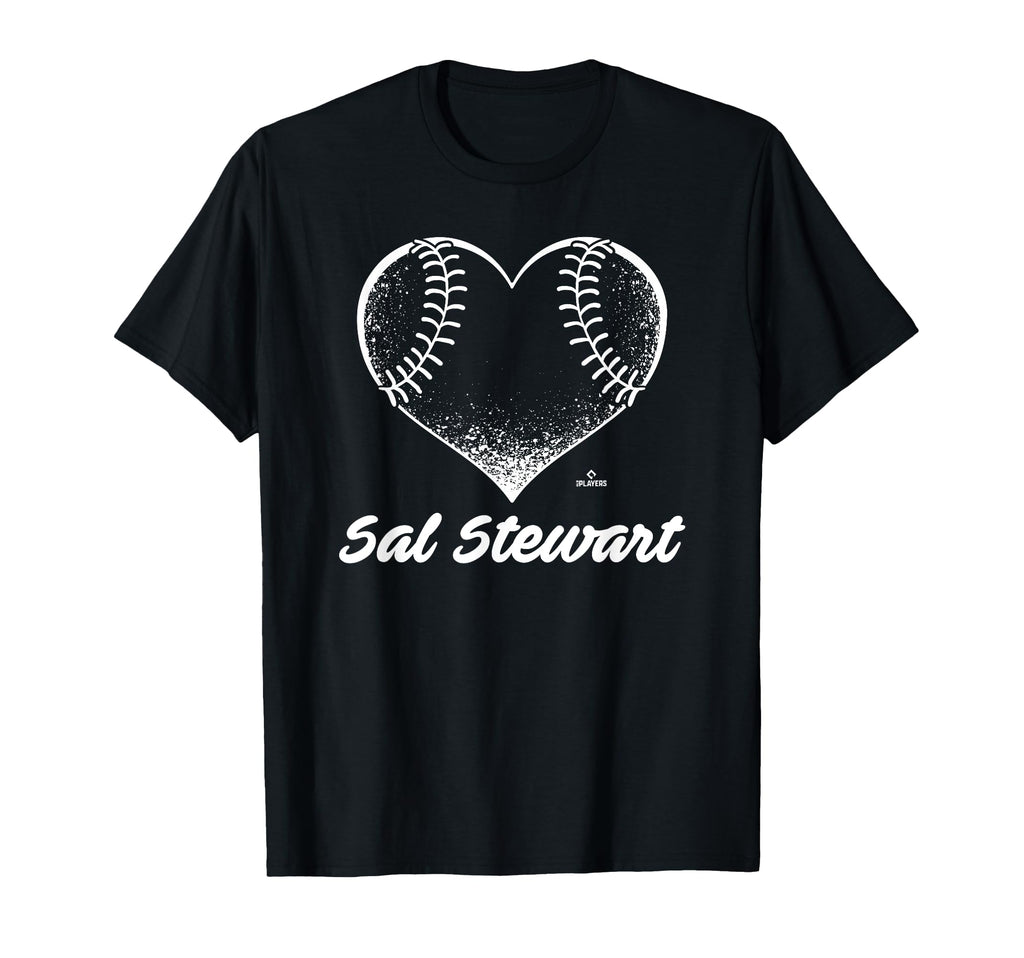 Baseball Heart Sal Stewart T-Shirt - Casual Everyday Wear for Adults - T-Shirt, Sweatshirt, Hoodie
