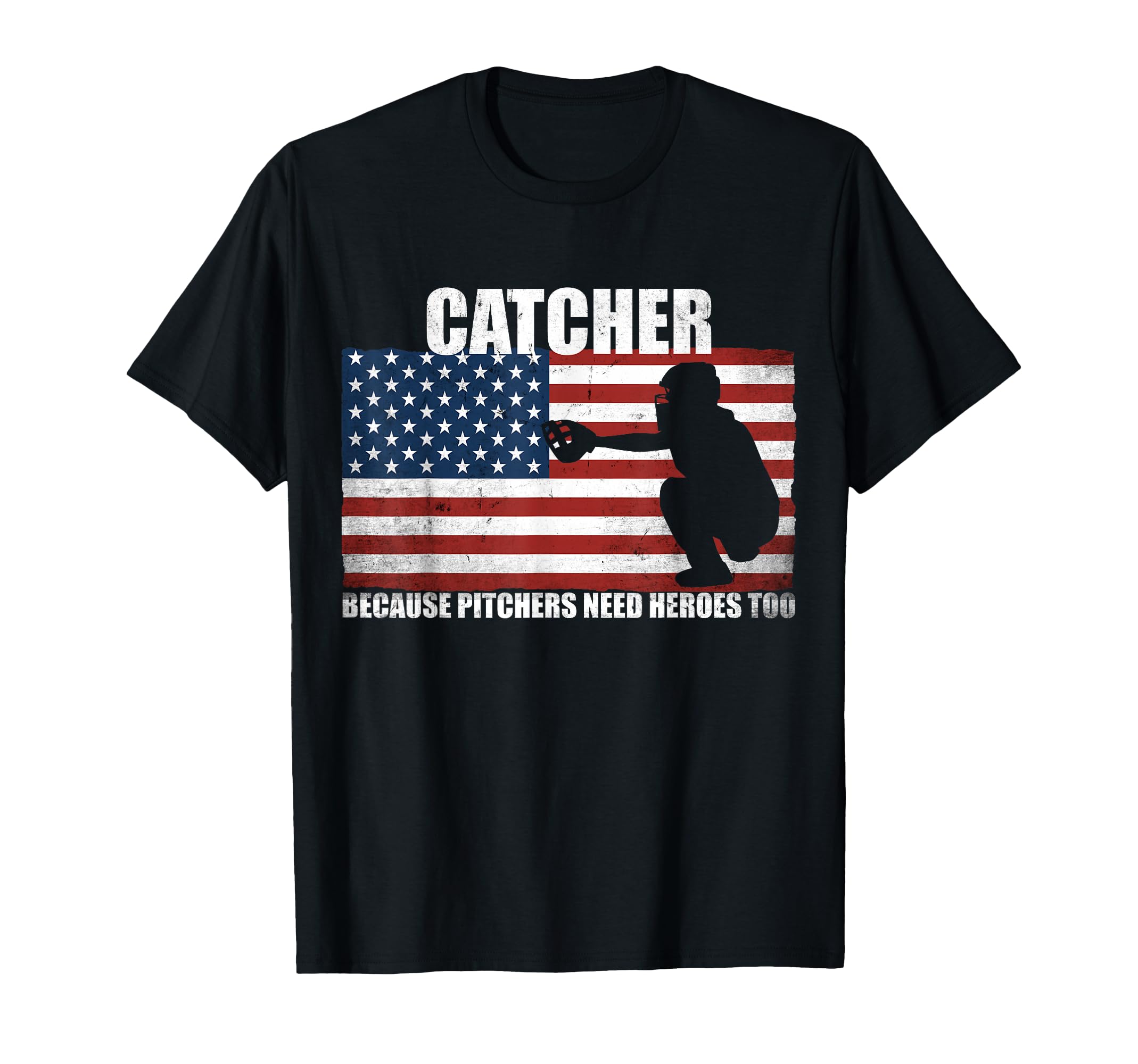 Baseball Softball Catcher Because T-Shirt - Graphic Print for Adults - T-Shirt, Sweatshirt, Hoodie