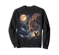 Howling Squirrel Full Moon Starry Sweatshirt - Novelty Apparel Unisex - T-Shirt, Sweatshirt, Hoodie