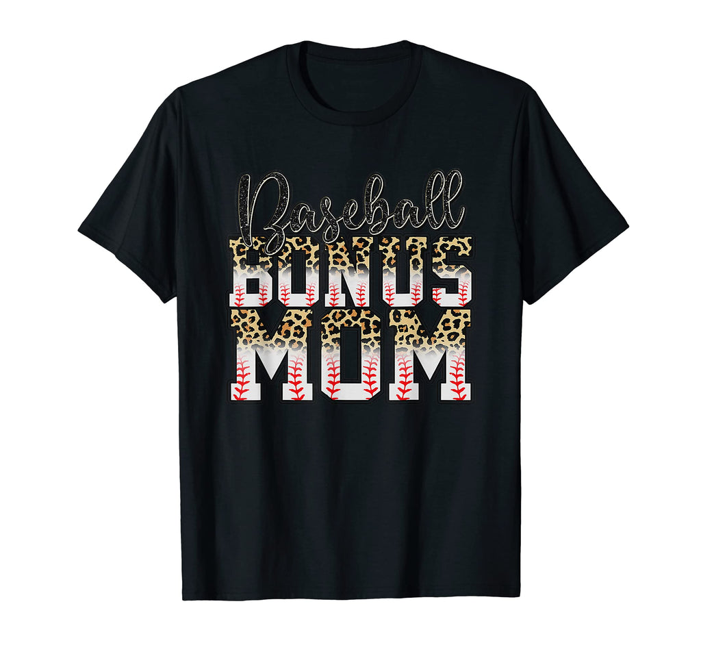 Leopard Baseball Bonus Mom Stepmother T-Shirt - Custom Art Print Unisex - T-Shirt, Sweatshirt, Hoodie
