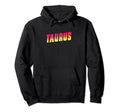 Taurus Red Yellow Zodiac Sign Hoodie - Fun Novelty Design Men Women - T-Shirt, Sweatshirt, Hoodie