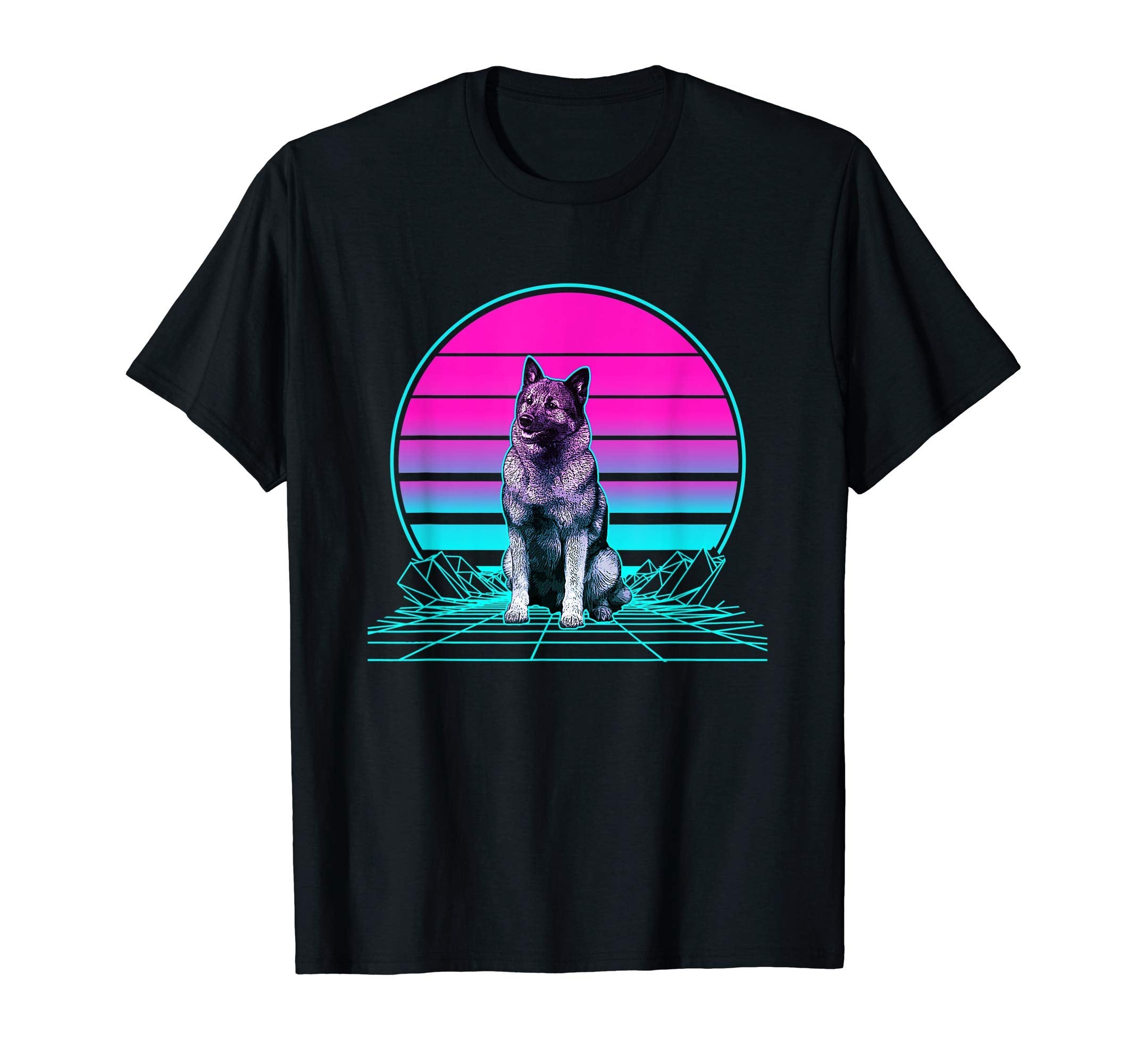 Sunset Elkhound T-Shirt - Novelty Apparel Unisex - T-Shirt, Sweatshirt, Hoodie