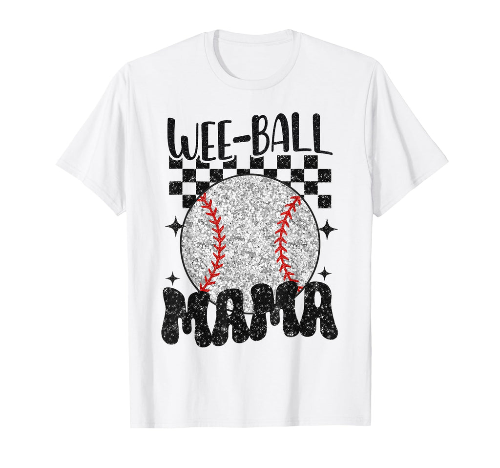Wee Ball Mama Leopard Baseball Player T-Shirt - Fun Novelty Design Unisex - T-Shirt, Sweatshirt, Hoodie
