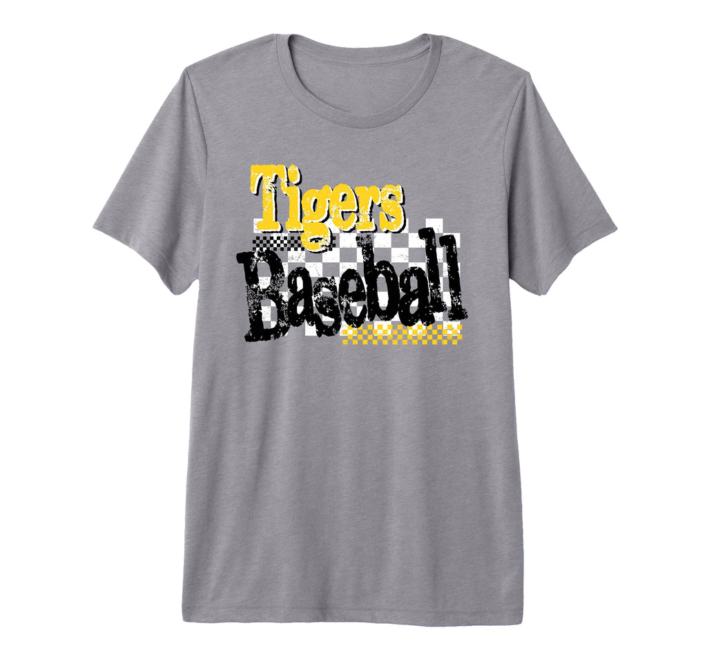 Yellow Tigers Baseball Mom Team T-Shirt - Aesthetic Graphic Men Women - T-Shirt, Sweatshirt, Hoodie