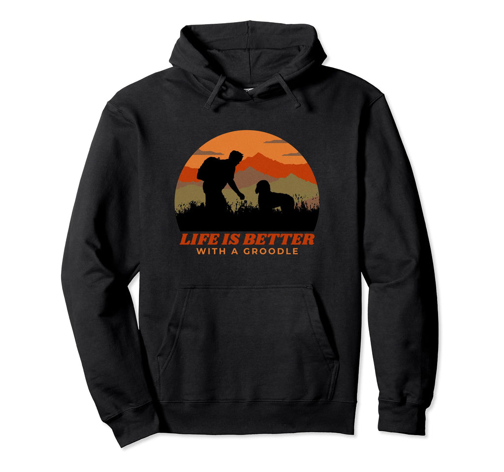 Life Is Better Groodle Distressed Hoodie - Streetwear Style Men Women - T-Shirt, Sweatshirt, Hoodie