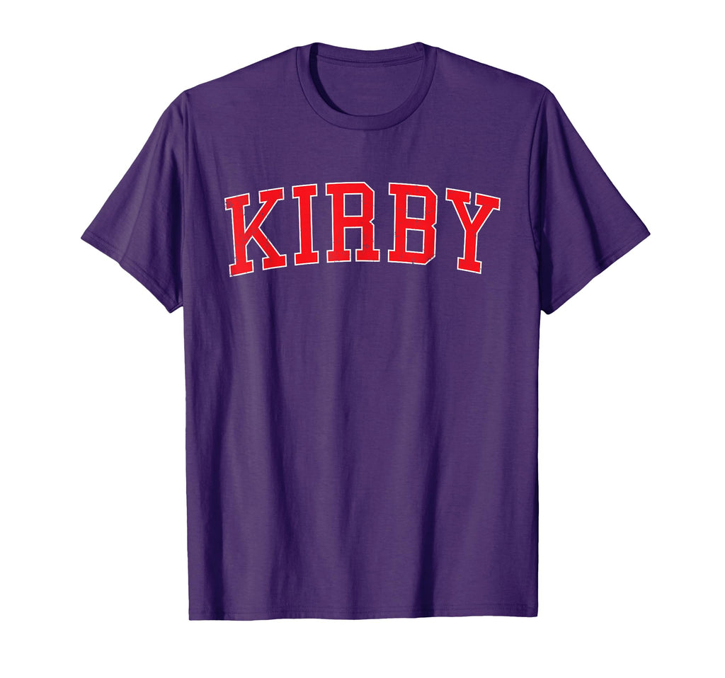 Kirby Tx Distressed Red Varsity T-Shirt - Unique Graphic Men Women - T-Shirt, Sweatshirt, Hoodie