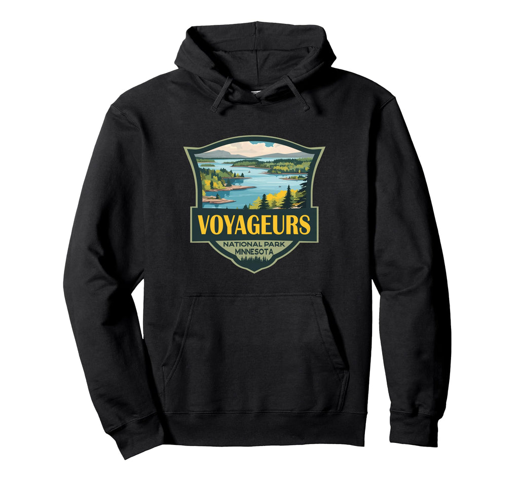 Voyageurs National Park Illustration Hoodie - Casual Everyday Wear Unisex - T-Shirt, Sweatshirt, Hoodie