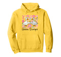 Goose Bump Boho Floral Silly Goose Hoodie - Graphic Print for Adults - T-Shirt, Sweatshirt, Hoodie