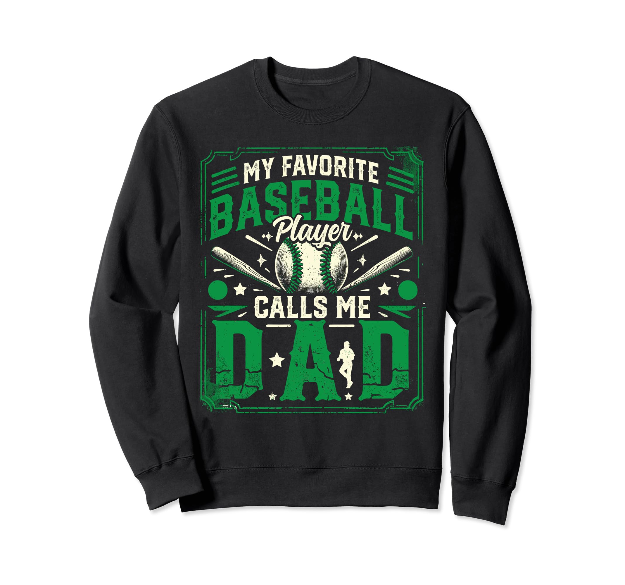 Son Baseball Dad Fathers Day Sweatshirt - Custom Art Print Unisex - T-Shirt, Sweatshirt, Hoodie